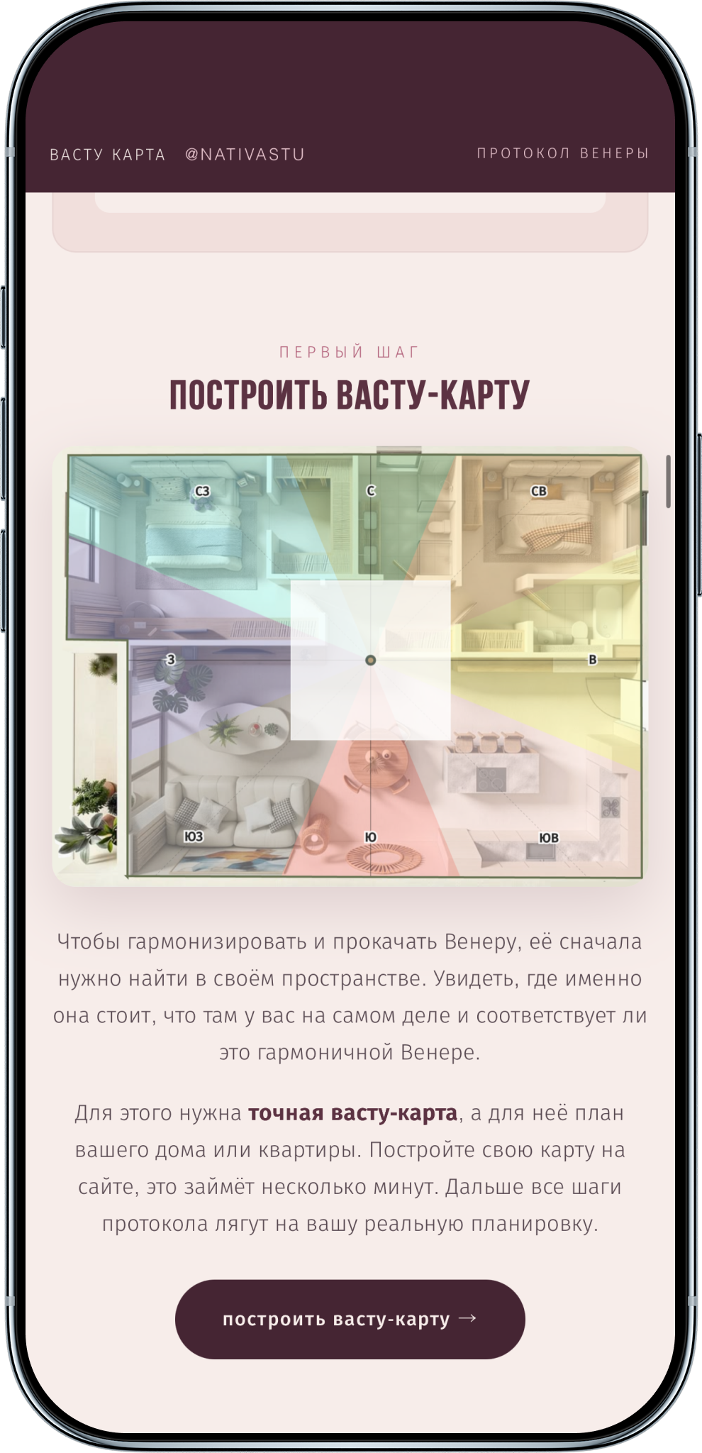 Точная васту-карта квартиры с секторами